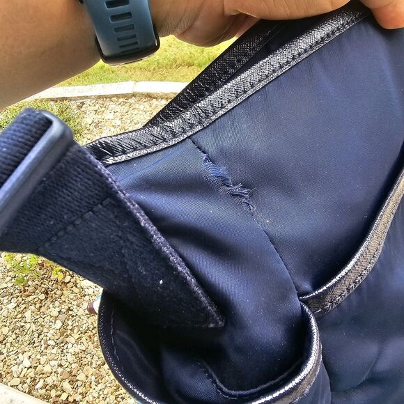 Tory Burch Billy Nylon Messenger Diaper Baby Bag Navy Crossbody Adjustable - Picture 9 of 11